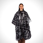 Пеньюар парикмахерский, чёрный, белый - Фото 3