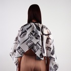 Пеньюар парикмахерский, белый, чёрный - Фото 4