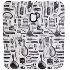 Пеньюар парикмахерский, белый, чёрный - Фото 5