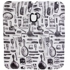 Пеньюар парикмахерский, белый, чёрный - Фото 6