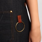 Фартук парикмахерский QF, джинсовый, с карманом, чёрный - Фото 8