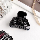 Крабик для волос «Глянец», бабочки, 4 см, чёрный (комплект 12 шт) - фото 59759731