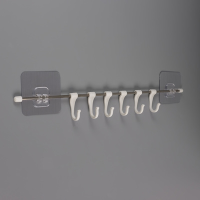 Держатель для полотенца на липучках, нержавеющая сталь, хром