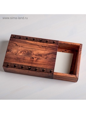 Коробка кондитерская, упаковка, «Ящик», 20 х 15 х 5 см (комплект 5 шт)