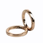 Кольцо-карабин плоский, d=38/48 мм, толщина - 5 мм, 5 шт., цвет золотой - Фото 4