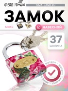 Замок навесной, 38×80 мм, МИКС - Фото 1