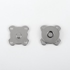 Кнопки магнитные, пришивные, d=14 мм, 10 шт., цвет серебряный - Фото 2