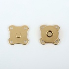 Кнопки магнитные, пришивные, d=14 мм, 10 шт., цвет золотой - Фото 2