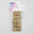 Кнопки магнитные, пришивные, d=18 мм, 10 шт., цвет золотой - Фото 4