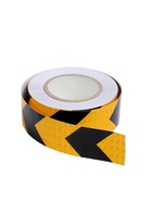 Светоотражающая лента, самоклеящаяся, желто-черная, 5 см × 25 м - Фото 2