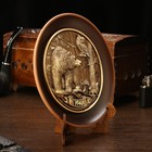 Тарелка сувенирная "Медведь,сова и белка", керамика, гипс, d=16 см - фото 9787858