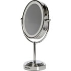 Зеркало косметическое BaByliss 8437 Е, 20 Вт, d=17.8 см, от сети, с подсветкой, серебристое - Фото 3