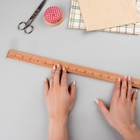 Метр деревянный, 100 см (см/дюймы) - Фото 2