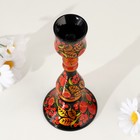 Подсвечник на 1 свечу, 20×8 см, дерево, хохлома - Фото 3