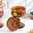 Креманка на ножке «Варенье», 20×13 см, дерево хохлома - Фото 3