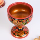 Креманка на ножке «Варенье», 20×13 см, дерево хохлома - Фото 8