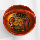 Конфетница с ручкой, 12-13×12-13 см, дерево, хохлома - Фото 3