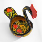 Конфетница дерево «Лебедь»,14×11×7 см, хохлома - Фото 3