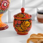 Банка для хранения сыпучих продуктов «Чайница», 11×9 см, хохлома, дерево - Фото 1