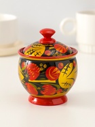 Банка для хранения сыпучих продуктов «Чайница», 11×9 см, хохлома, дерево - Фото 11