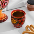 Банка для хранения сыпучих продуктов «Чайница», 11×9 см, хохлома, дерево - Фото 4