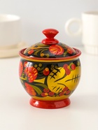 Банка для хранения сыпучих продуктов «Чайница», 11×9 см, хохлома, дерево - Фото 9