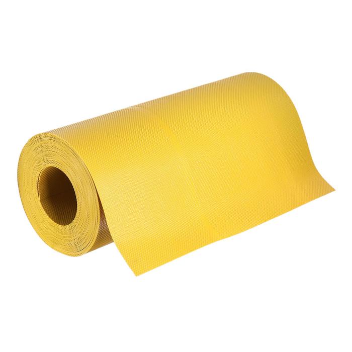 Лента бордюрная, 0.3 × 10 м, толщина 1.2 мм, пластиковая, жёлтая, Greengo - фото 1889431621