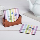 Подставки под горячее «Жизнь состоит из моментов», 9 см, 4 шт - Фото 4