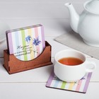 Подставки под горячее «Жизнь состоит из моментов», 9 см, 4 шт - Фото 1