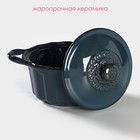 Горшок из жаропрочной керамики для запекания Доляна «Массимо», 20×15×7.5×11.5 см, цвет синий - Фото 2