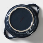 Горшок из жаропрочной керамики для запекания Доляна «Массимо», 20×15×7,5×11,5 см, цвет синий - фото 10030000