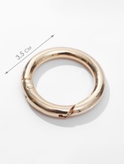 Кольцо-карабин, d=25/35 мм, толщина - 5 мм, 5 шт., цвет золотой - Фото 3