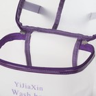 Косметичка ПВХ, отдел на молнии, с ручкой, матовая, цвет фиолетовый - фото 24420748