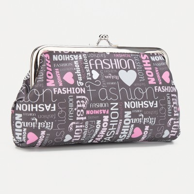 Косметичка на фермуаре, серая