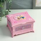 Шкатулка музыкальная «Розовый ларец», 15×9×13.5 см - Фото 1