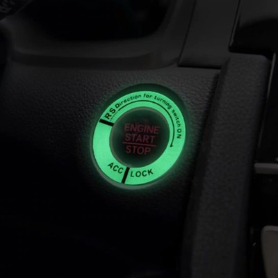 Накладка на замок зажигания TORSO, люминесцентная, d=3.4 см