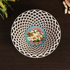 Сухарница «8 марта. Ромашки», круглая, d=20 см, дерево - фото 59759753