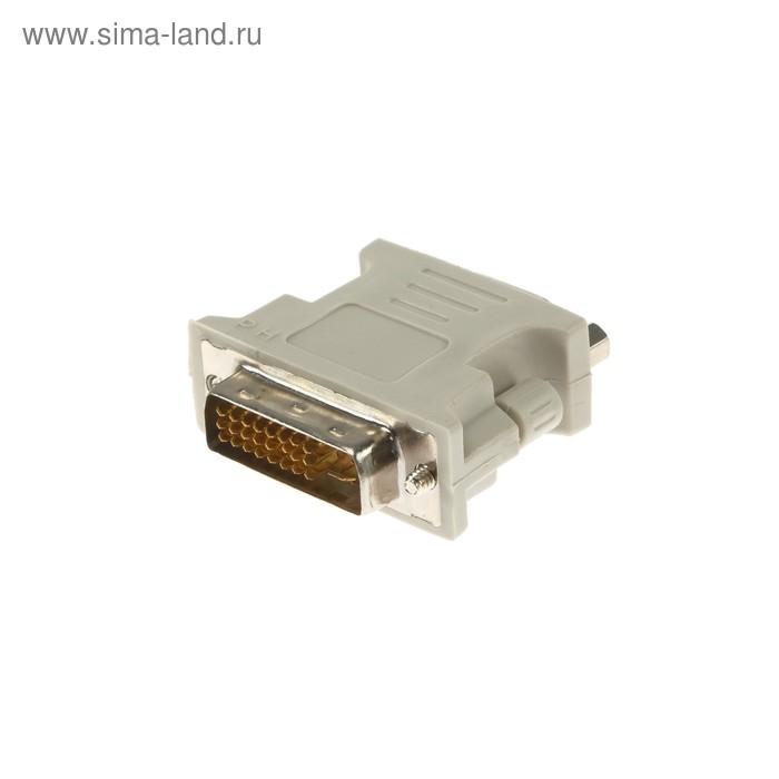 Адаптер Ritmix RCC-070, DVI-M-VGA (15F), белый - Фото 1