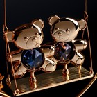 УЦЕНКА Сувенир с кристаллами  "Мишки на качелях" 14,4 х13,4 см - Фото 4