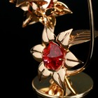 Сувенир с кристаллами  "Бабочка на орхидее" 10х7,8 см - Фото 4