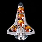 Сувенир с кристаллами "Космический корабль" 9,7х6,6 см - Фото 3