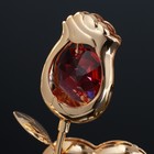 Сувенир с кристаллами "Роза и сердце" 7,7х3,8 см - Фото 4