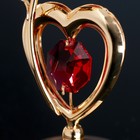 Сувенир с кристаллами "Роза и сердце" 7,7х3,8 см - Фото 5