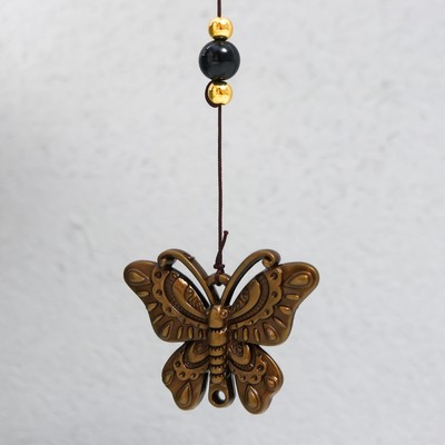 Музыка ветра «Филин на ветке», металл, 3 колокольчика, 40 см