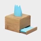 Салфетница Доляна «Комфорт», 12×9 см, бамбук - Фото 1