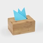 Салфетница Доляна «Комфорт», 17×11×9 см, бамбук - Фото 3