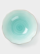 Салатник Доляна «Млечный путь», 1.4 л, d=22 см, фарфор, бирюзовый - Фото 2