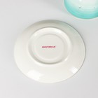 Чайная пара Доляна «Млечный путь», 2 предмета: чашка 220 мл, блюдце d=13.5 см, фарфор, бирюзовая - Фото 5