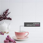 Чайная пара фарфоровая Доляна «Млечный путь», 2 предмета: чашка 220 мл, блюдце d=13,5 см, цвет розовый - Фото 4