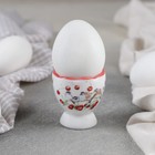 Подставка для яйца Доляна «Снегири», 4,5×5 см - Фото 1